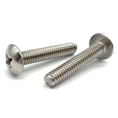 Boltsandnuts.Com #10-32 x 3/8 in Phillips Truss Machine Screw, Plain 18-8 Stainless Steel, 500 PK 10F37PTHMSSS-500